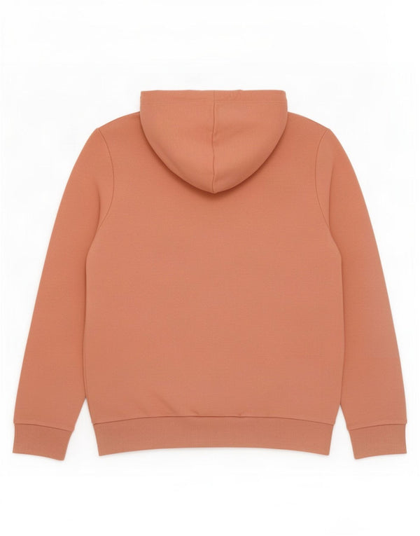 Puma Womens Graphic Hoodie Jumper UK 14 Medium Orange Cotton