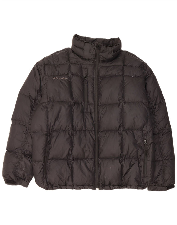 Columbia Mens Padded Jacket UK 44 2XL Black Nylon
