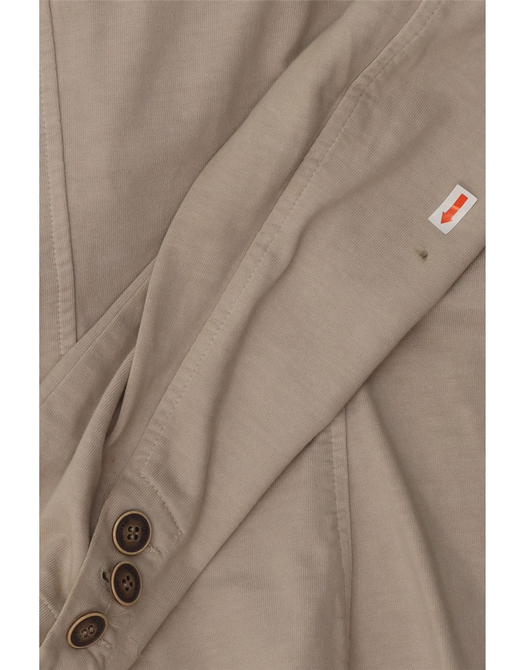 TRUSSARDI JEANS Womens 2 Button Blazer Jacket UK 12 Medium Beige
