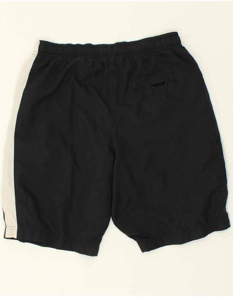 NIKE Mens Graphic Sport Shorts Medium Black Colourblock Polyester Vintage Nike and Second-Hand Nike from Messina Hembry 