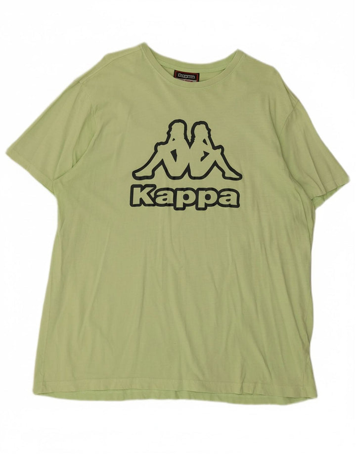 KAPPA Mens Graphic T-Shirt Top 2XL Green
