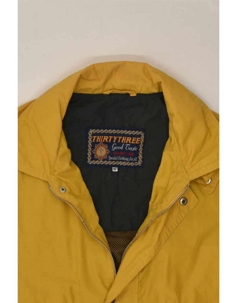 VINTAGE Mens Utility Jacket UK 42 XL Yellow Polyester | Vintage Vintage | Thrift | Second-Hand Vintage | Used Clothing | Messina Hembry 