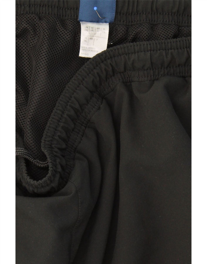 REEBOK Mens Bermuda Sport Shorts 2XL Black Polyester Vintage Reebok and Second-Hand Reebok from Messina Hembry 