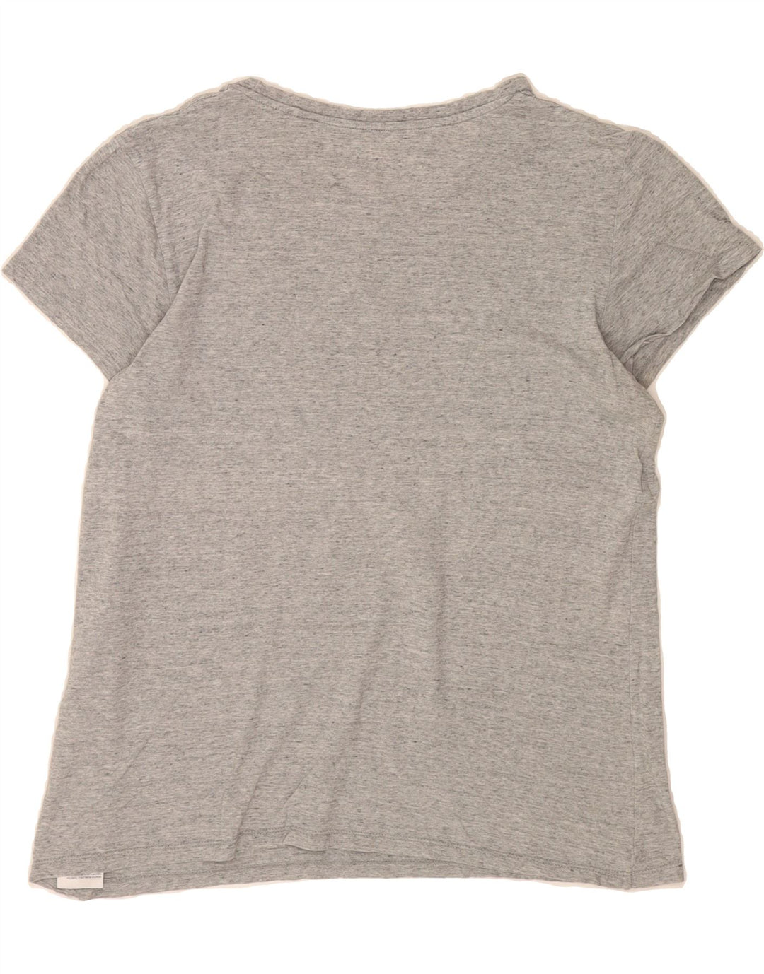 LEVI'S Womens T-Shirt Top UK 14 Large Grey Flecked Cotton Vintage Levi's and Second-Hand Levi's from Messina Hembry 