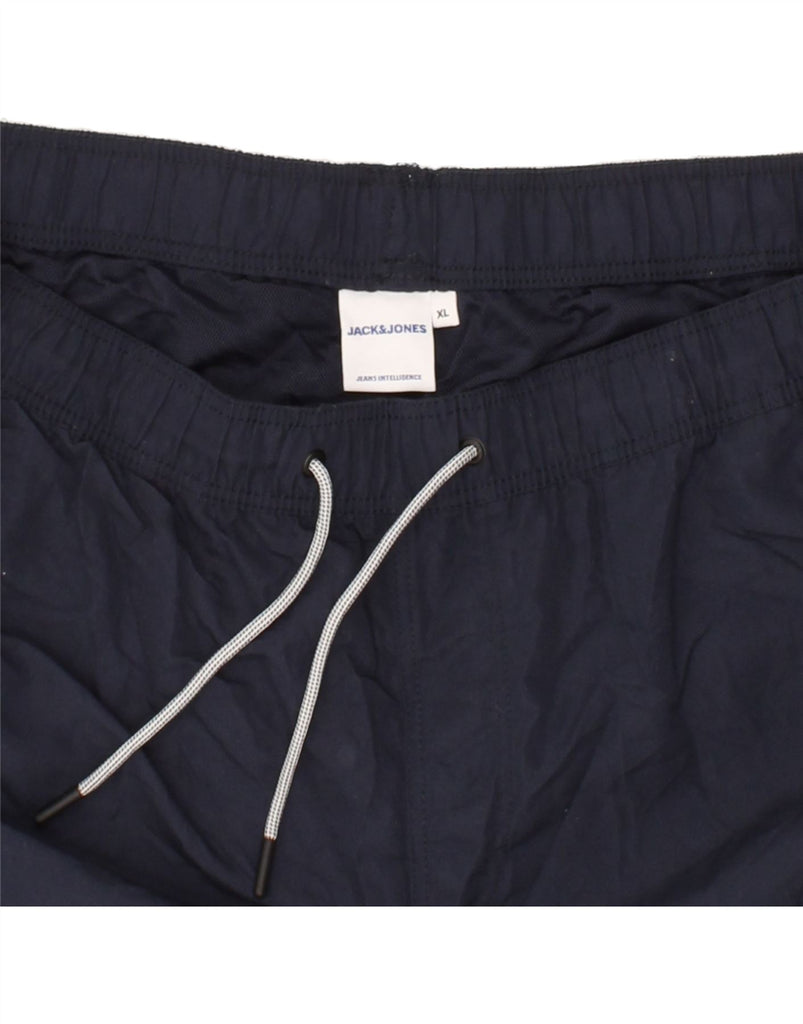 JACK & JONES Mens Sport Shorts XL  Navy Blue Polyester Vintage Jack & Jones and Second-Hand Jack & Jones from Messina Hembry 
