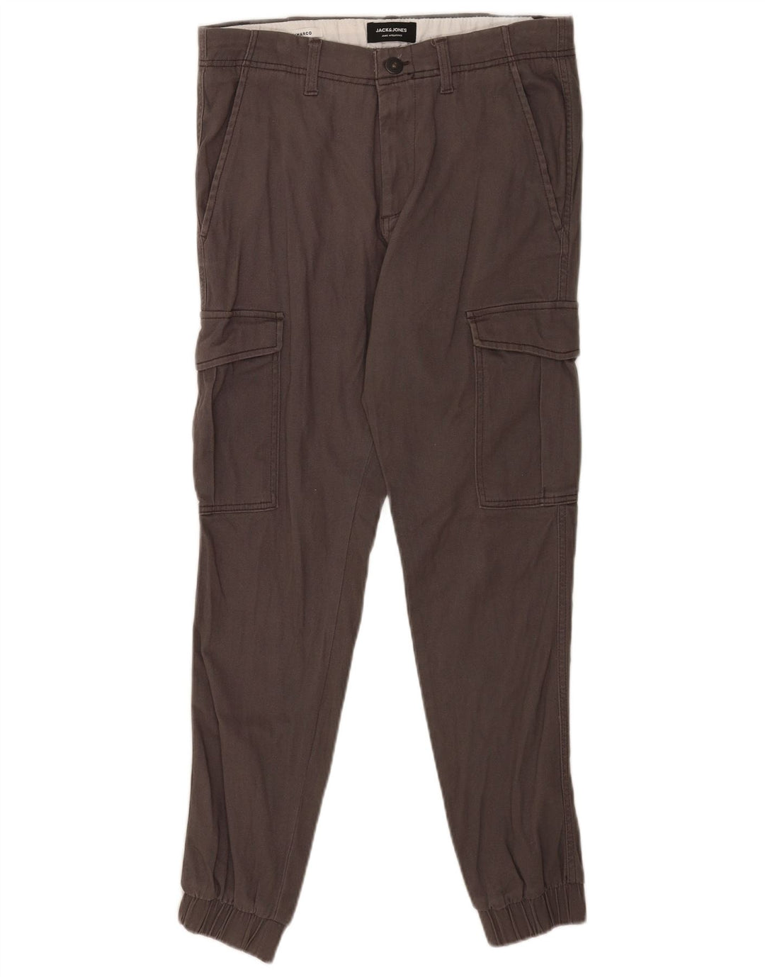 Jack & Jones Mens Joggers Cargo Trousers W30 L32 Grey Cotton