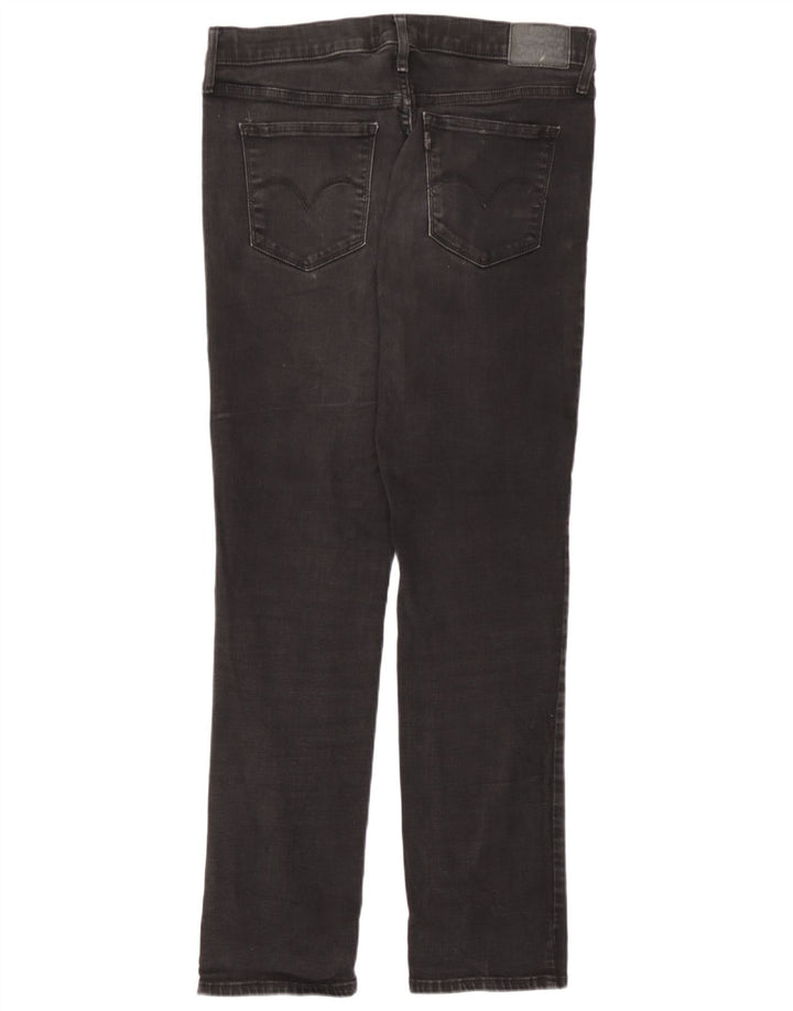 Levi's Womens 312 Shaping Slim Jeans W31 L30 Black Cotton