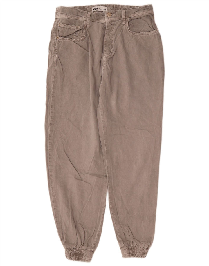 Zara Womens Joggers Tapered Jeans Medium W28 L26 Grey Cotton