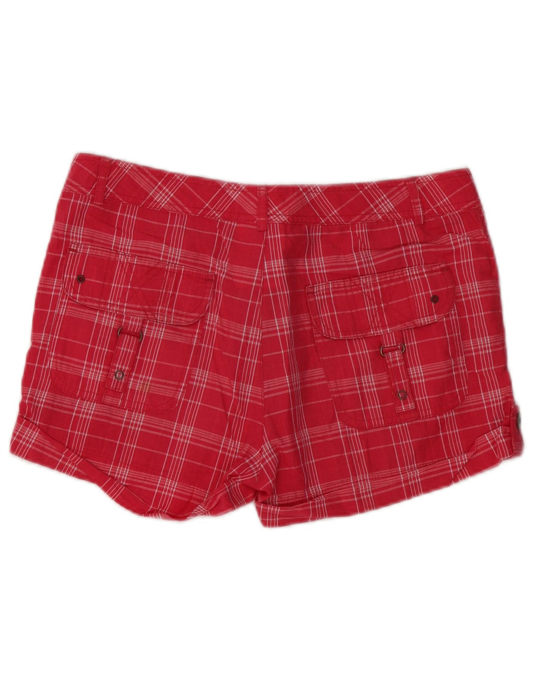 CHAMPION Womens Hot Pants Small W32 Red Check