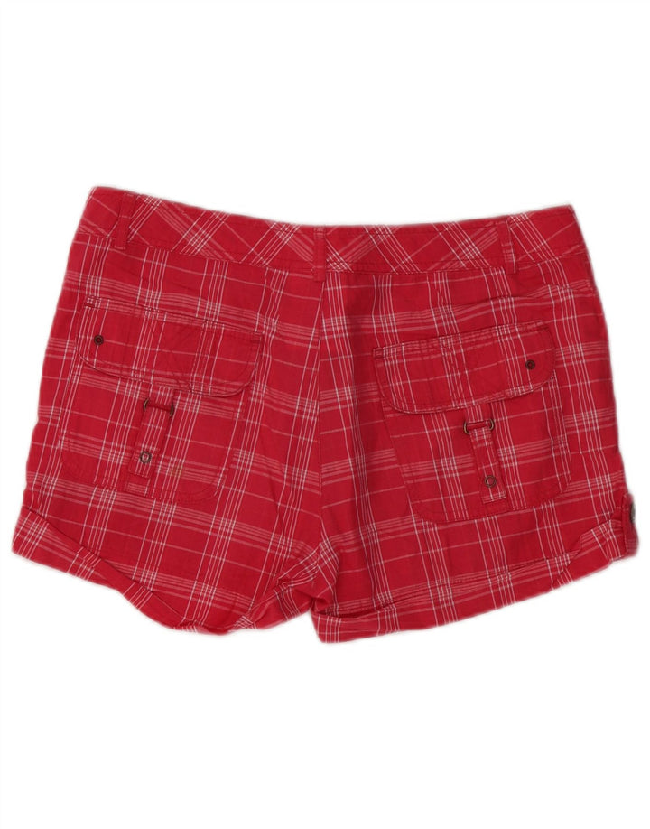 CHAMPION Womens Hot Pants Small W32 Red Check
