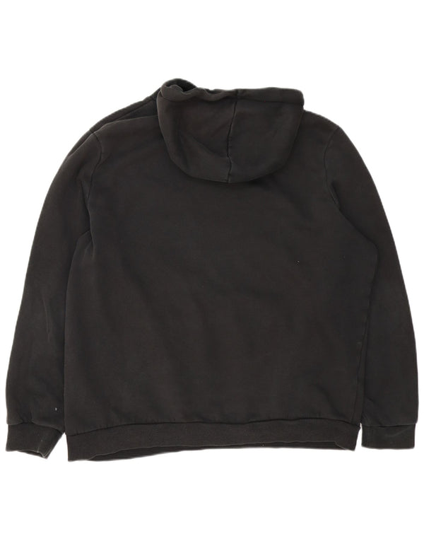 Puma Mens Graphic Hoodie Jumper XL Black Cotton