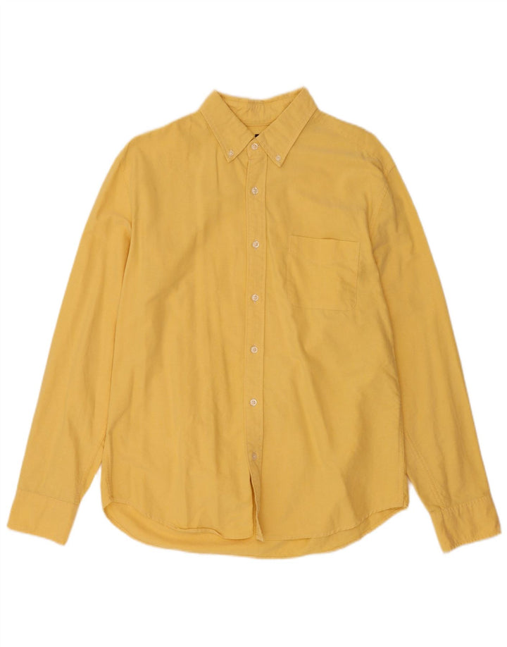J. Crew Mens Shirt Size 16 1/2 Large Yellow Cotton