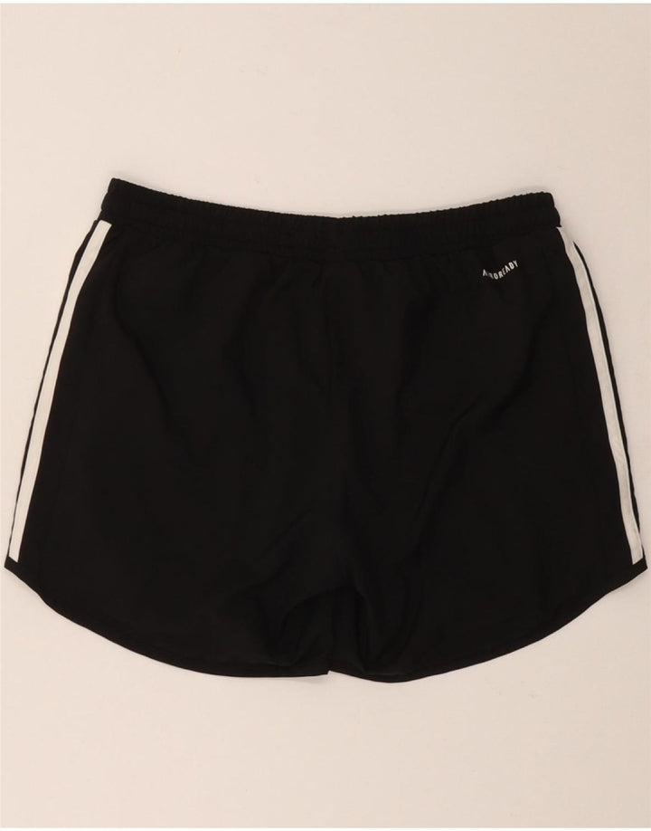 ADIDAS Girls Aeroready Sport Shorts 14-15 Years Black Polyester