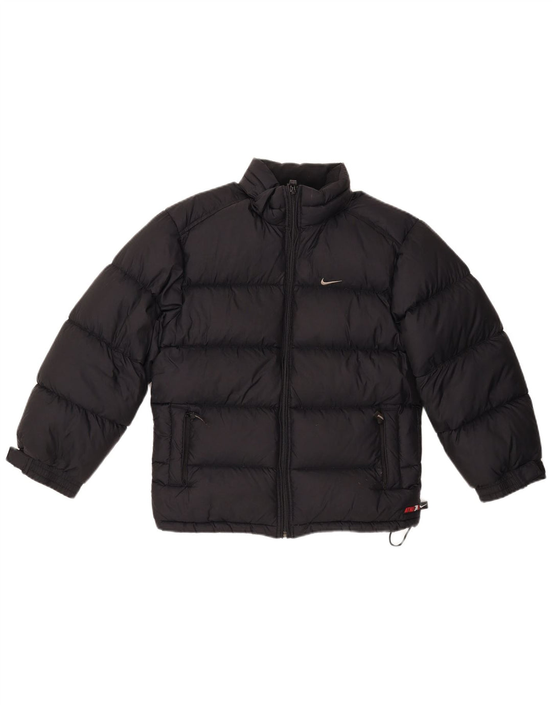Nike Boys Hooded Padded Jacket 11-12 Years Medium Navy Blue Nylon
