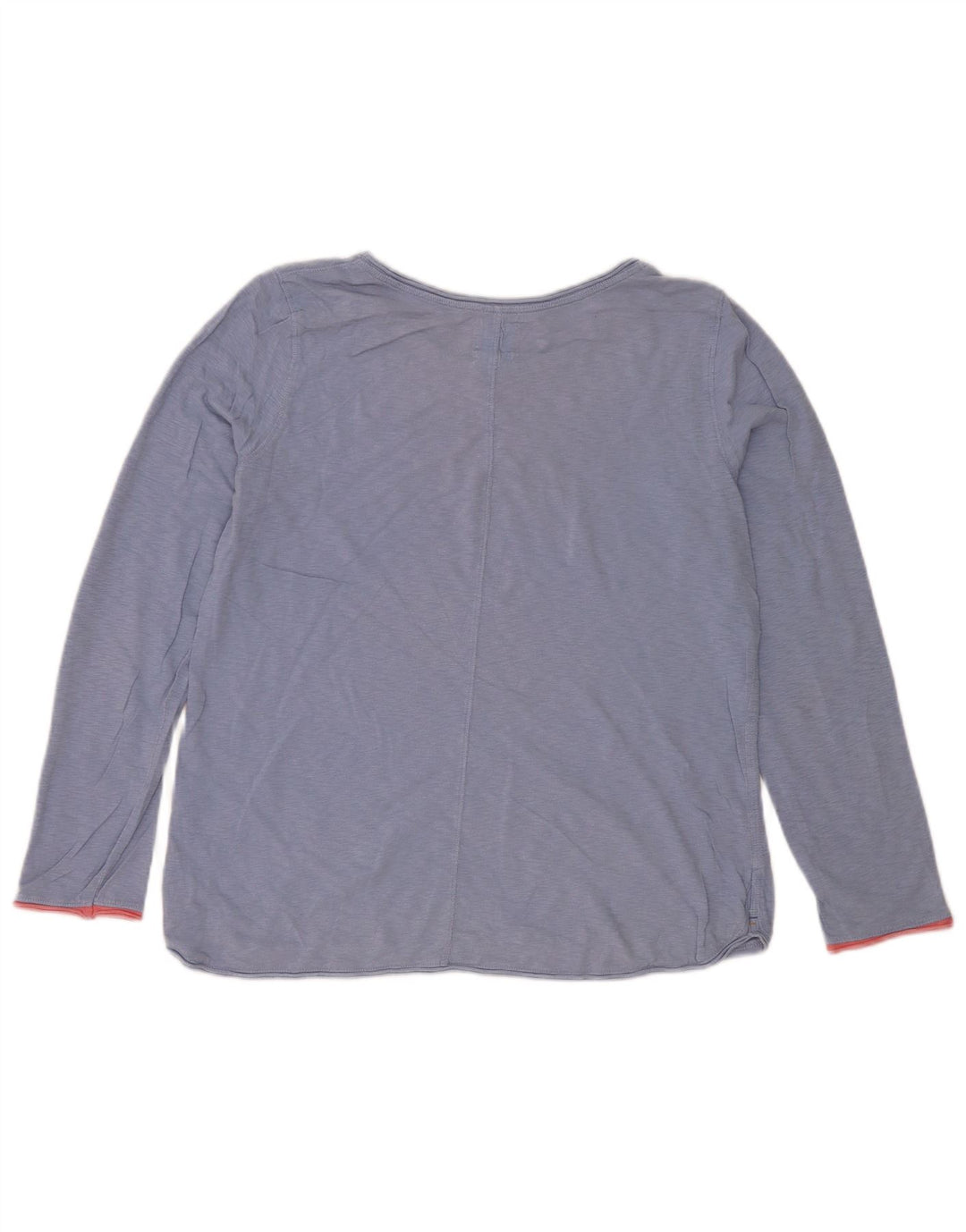 White Stuff Womens Top Long Sleeve UK 12 Medium  Blue Flecked Cotton