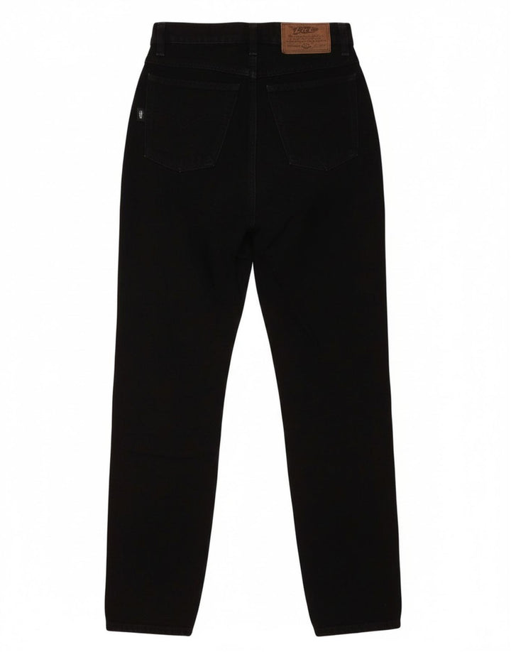 VINTAGE Womens Tapered Jeans IT 42 Medium W28 L30 Black Cotton