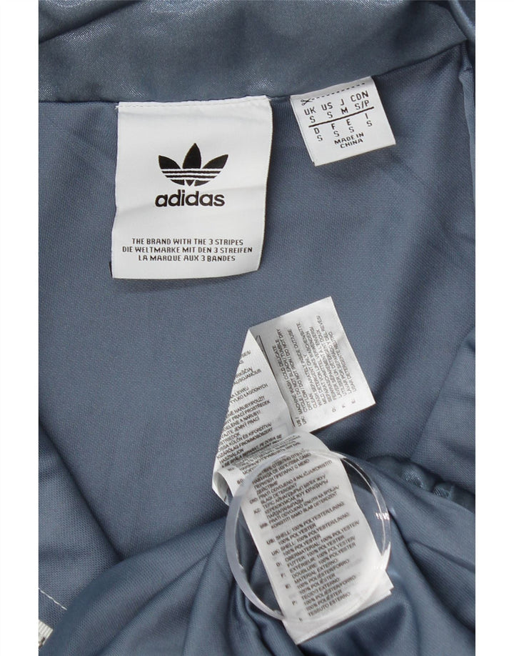 Adidas Mens Loose Fit Pullover Tracksuit Top Small Blue Colourblock