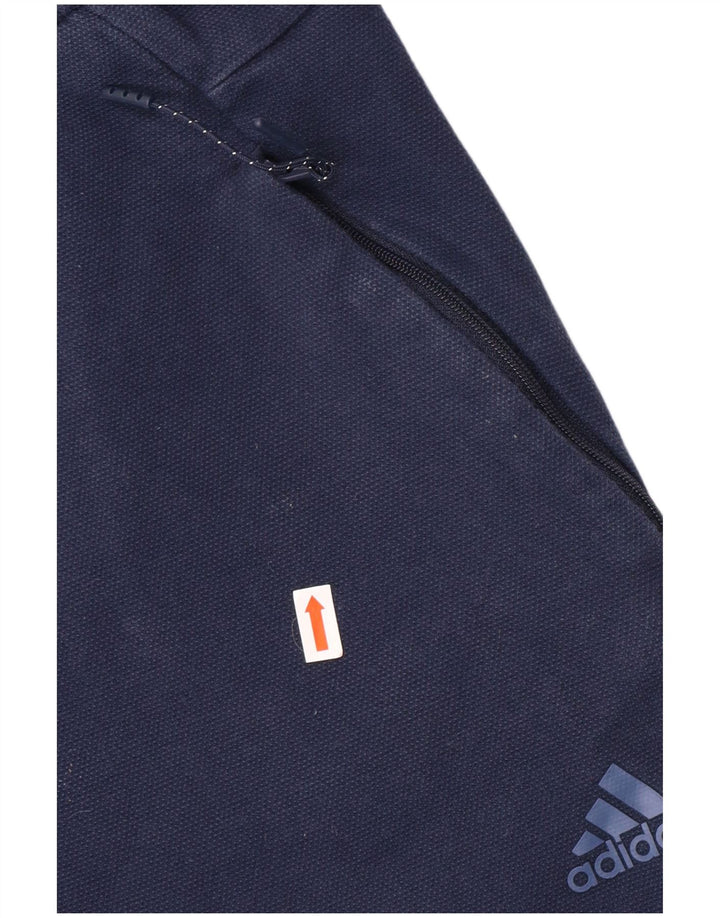 ADIDAS Mens Tracksuit Trousers Joggers Large  Navy Blue Cotton