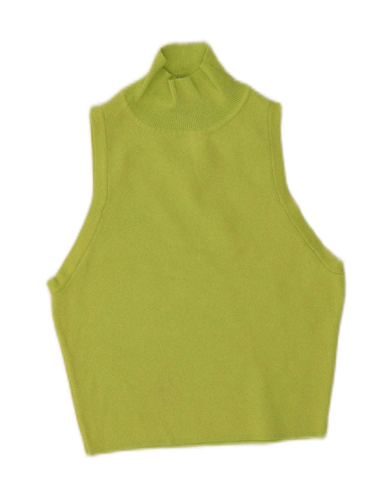 ZARA Womens Crop Vest Tank Top UK 8 Small Green Vintage Zara and Second-Hand Zara from Messina Hembry 
