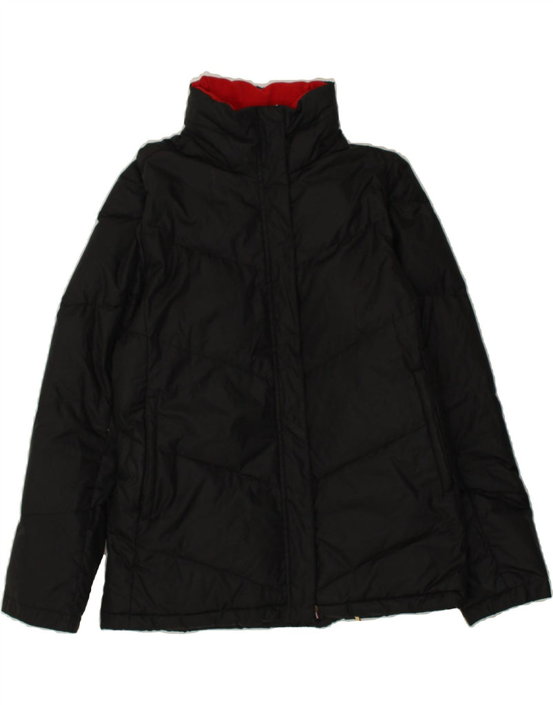 TOMMY HILFIGER Womens Hooded Padded Jacket UK 16 Large Black Vintage Tommy Hilfiger and Second-Hand Tommy Hilfiger from Messina Hembry 