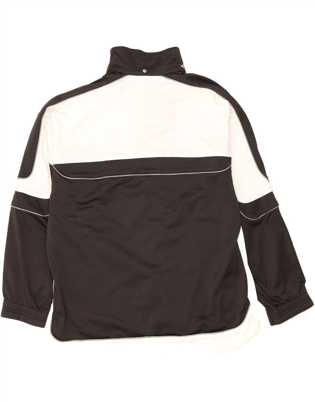 DIADORA Mens Tracksuit Top Jacket UK 36 Small Black Colourblock Polyester Vintage Diadora and Second-Hand Diadora from Messina Hembry 