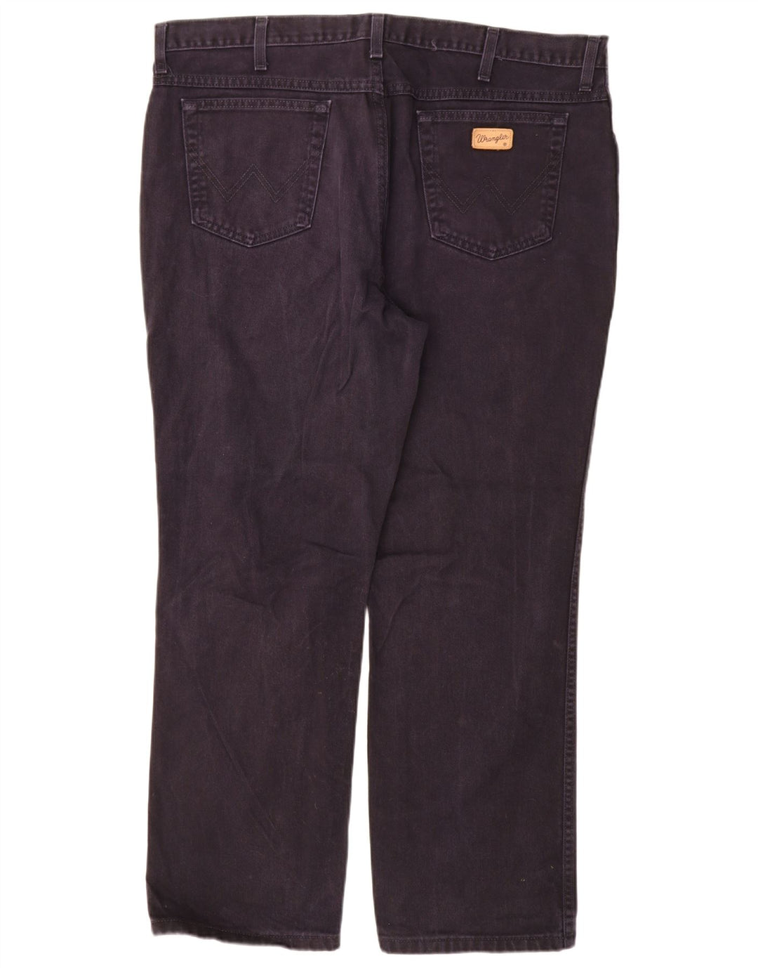 Wrangler Mens Texas Straight Jeans W42 L30 Navy Blue Cotton
