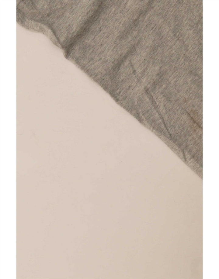 Nautica Mens Top Long Sleeve Medium Grey Flecked Cotton