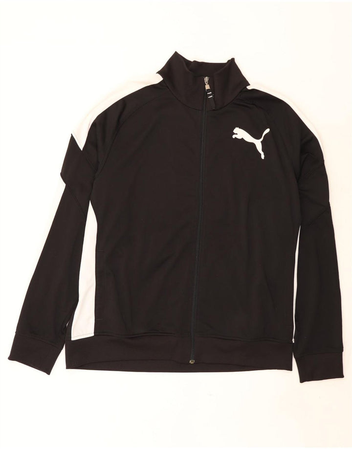 Puma Mens Tracksuit Top Jacket XL Black Colourblock Polyester