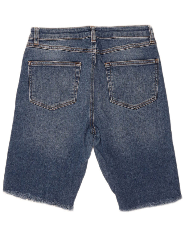 MINT VELVET Womens Regular Fit Denim Shorts UK 10 Small W27 Blue Cotton