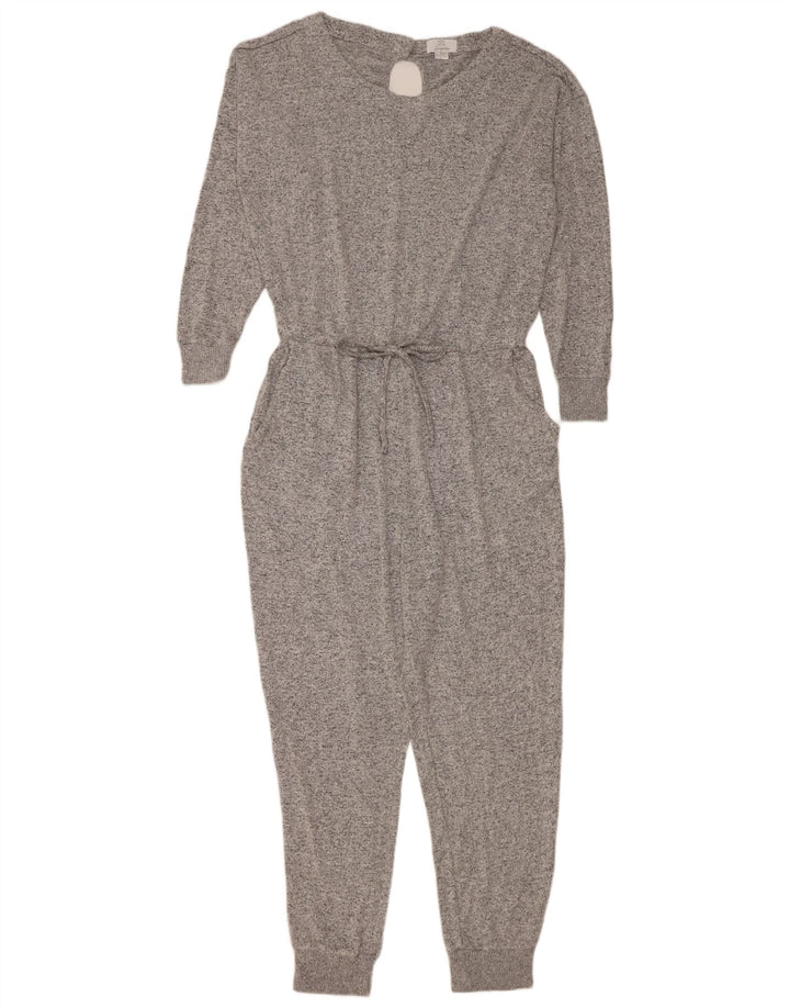 Fat Face Womens Oversized Jumpsuit UK 16 Large  Grey Flecked Viscose