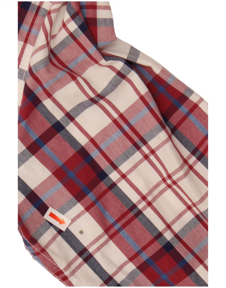Superdry Mens Shirt Large Red Check Cotton
