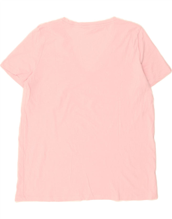 ZARA Womens T-Shirt Top UK 18 XL Pink Vintage Zara and Second-Hand Zara from Messina Hembry 