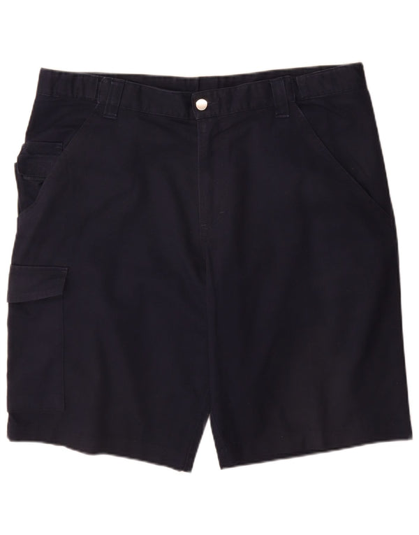 Russell Athletic Mens Cargo Shorts EU 54 2XL W38 Navy Blue Polyester