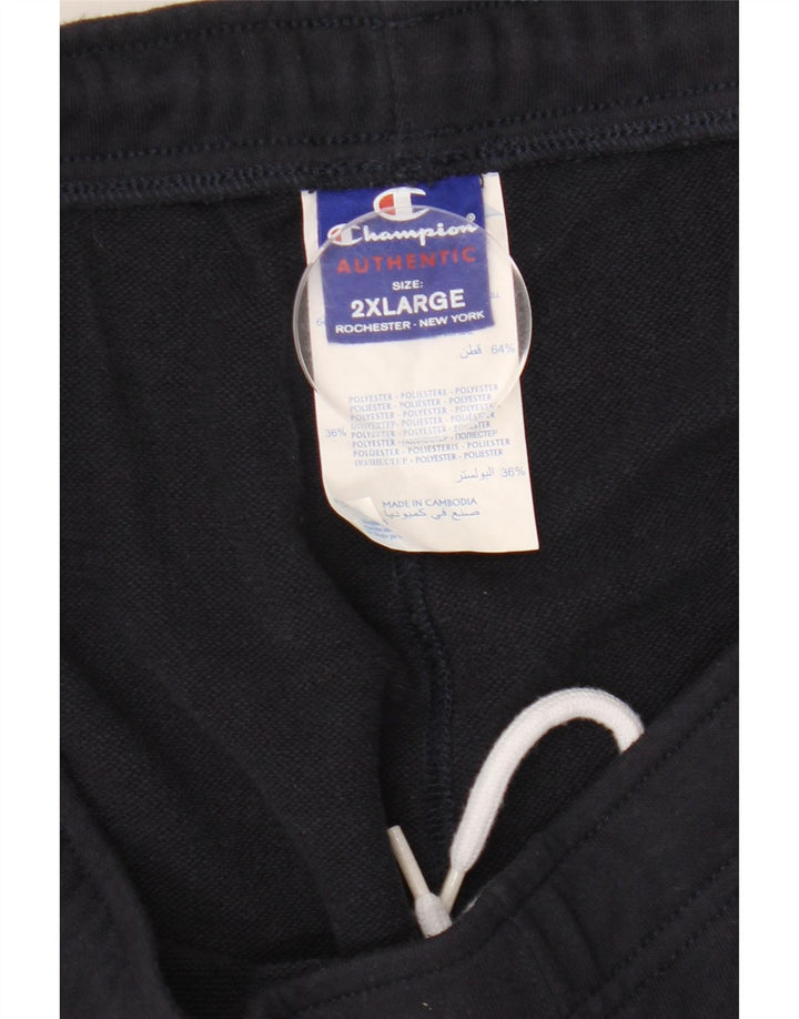 Champion Mens Tracksuit Trousers 2XL  Navy Blue Cotton