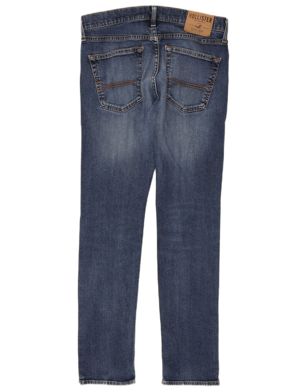 Hollister Mens Skinny Jeans W32 L32 Blue Cotton