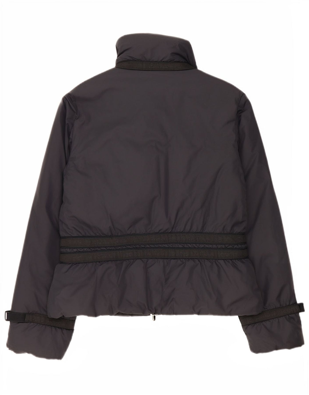 Les Copains Womens Graphic Windbreaker Jacket IT 44 Medium Black