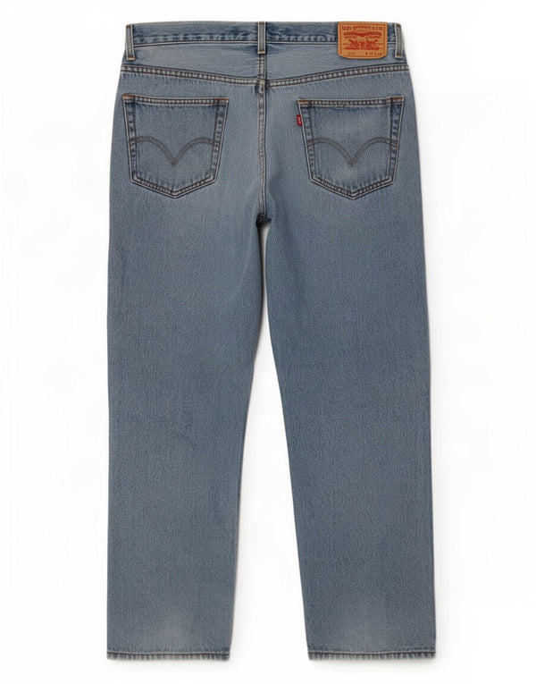 Levi's Mens 505 Regular Fit Straight Jeans W36 L30 Blue Cotton