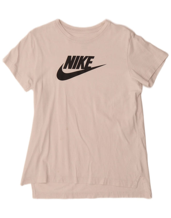 NIKE Girls Graphic T-Shirt Top 13-14 Years XL White
