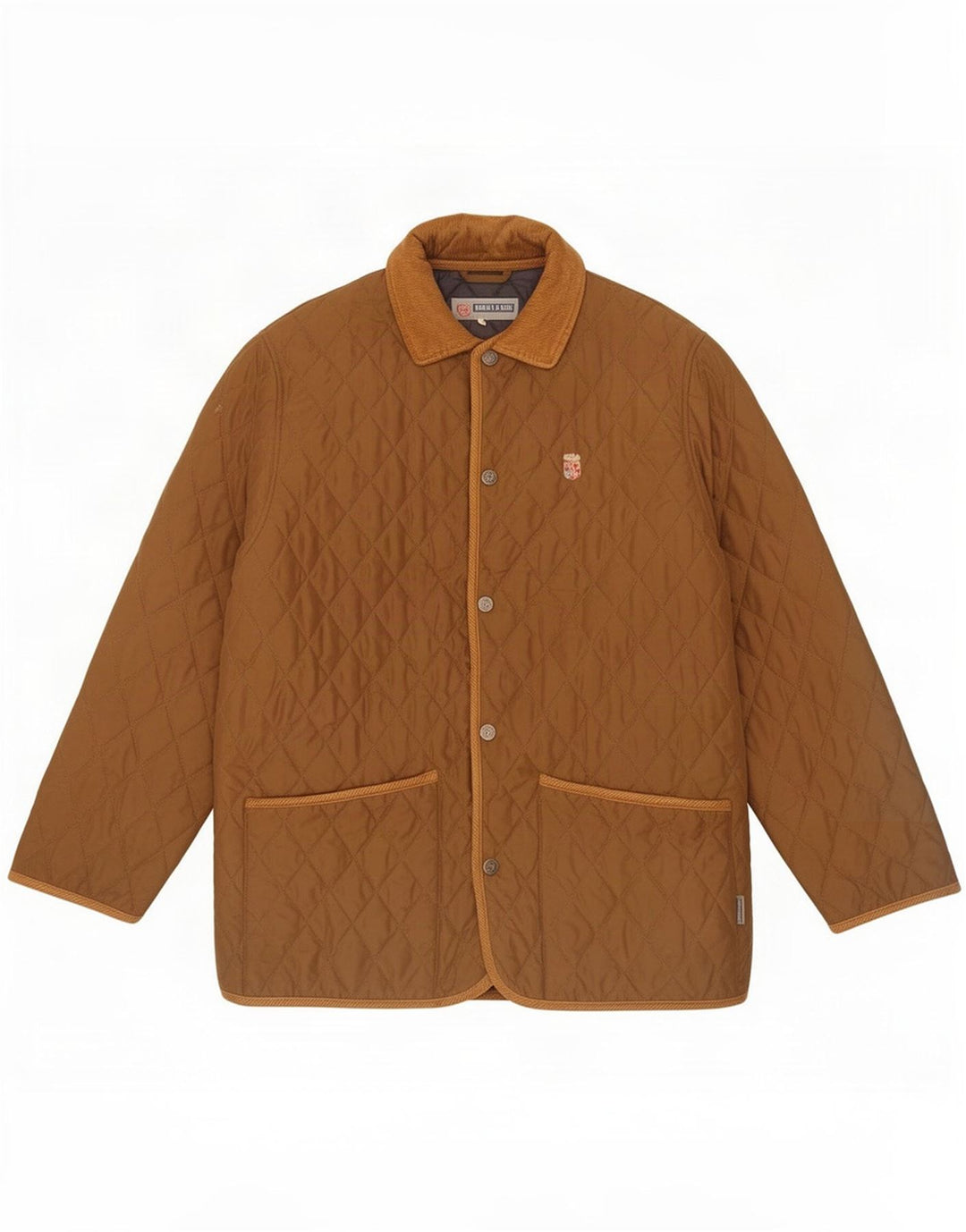 Armata Di Mare Mens Quilted Jacket IT 48 Medium Brown Polyester