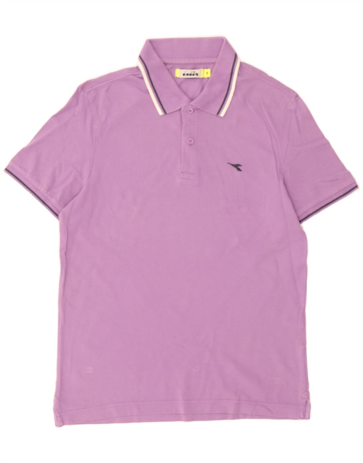 DIADORA Mens Polo Shirt Small Purple Vintage Diadora and Second-Hand Diadora from Messina Hembry 