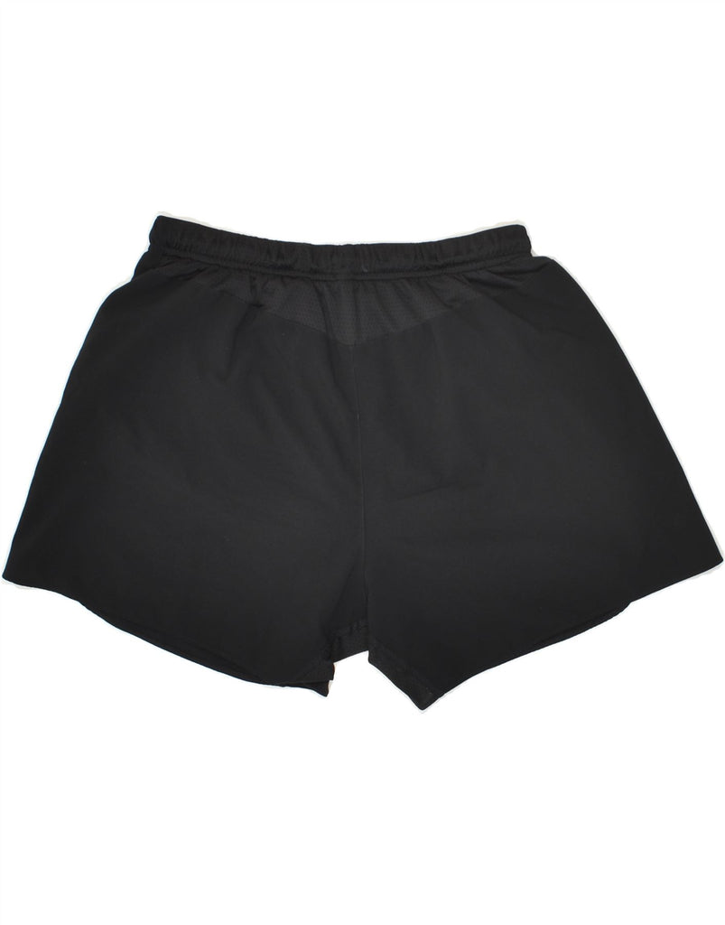 REEBOK Womens Sport Shorts UK 14 Medium Black Polyester | Vintage Reebok | Thrift | Second-Hand Reebok | Used Clothing | Messina Hembry 