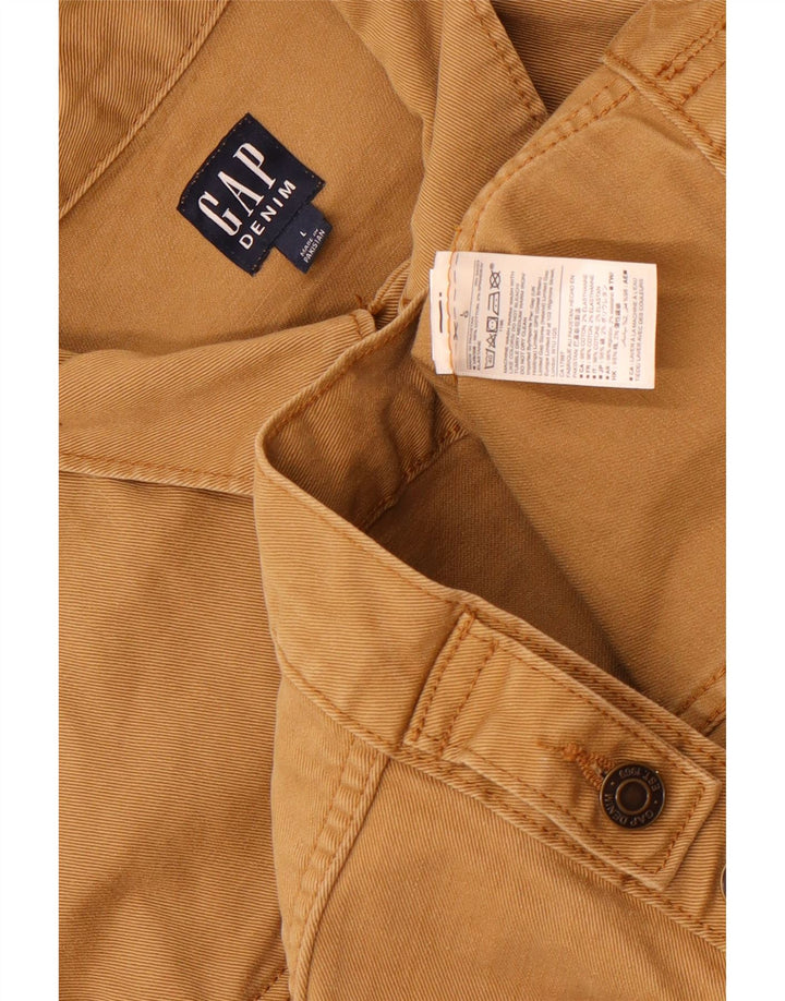 Gap Mens Denim Jacket UK 40 Large Brown Cotton