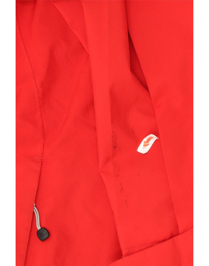 The North Face Womens Hooded Oversized Rain Jacket UK 10 Small Red