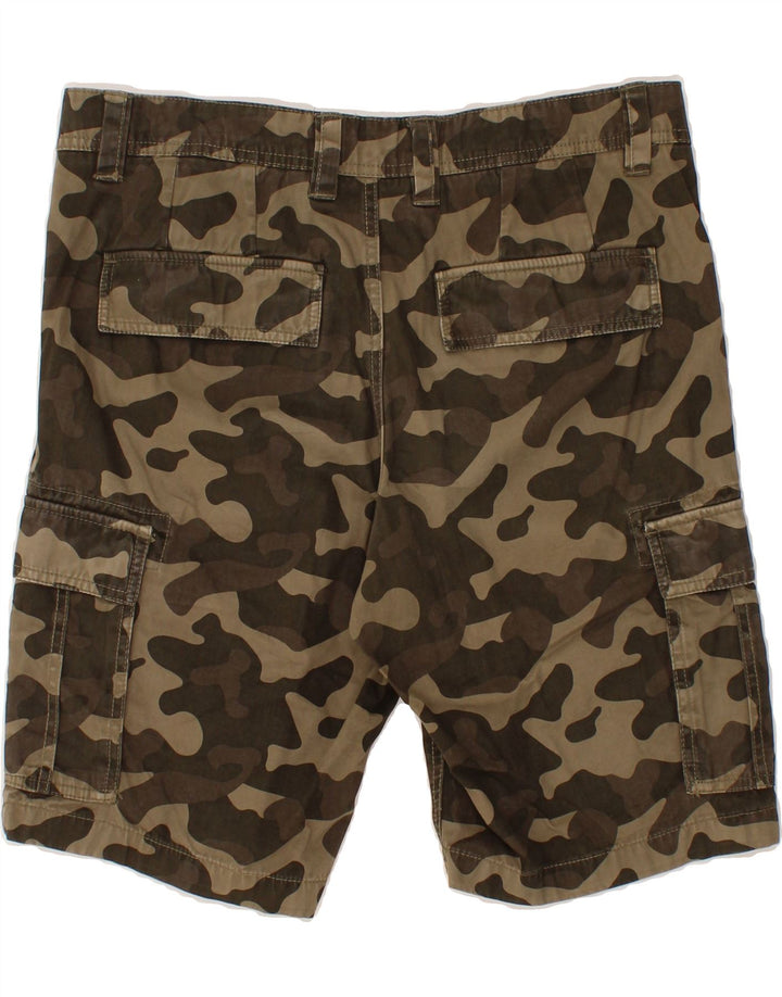 DACK'S Womens Regular Fit Cargo Shorts IT 50 Large W36  Green Camouflage Vintage Dack's and Second-Hand Dack's from Messina Hembry 