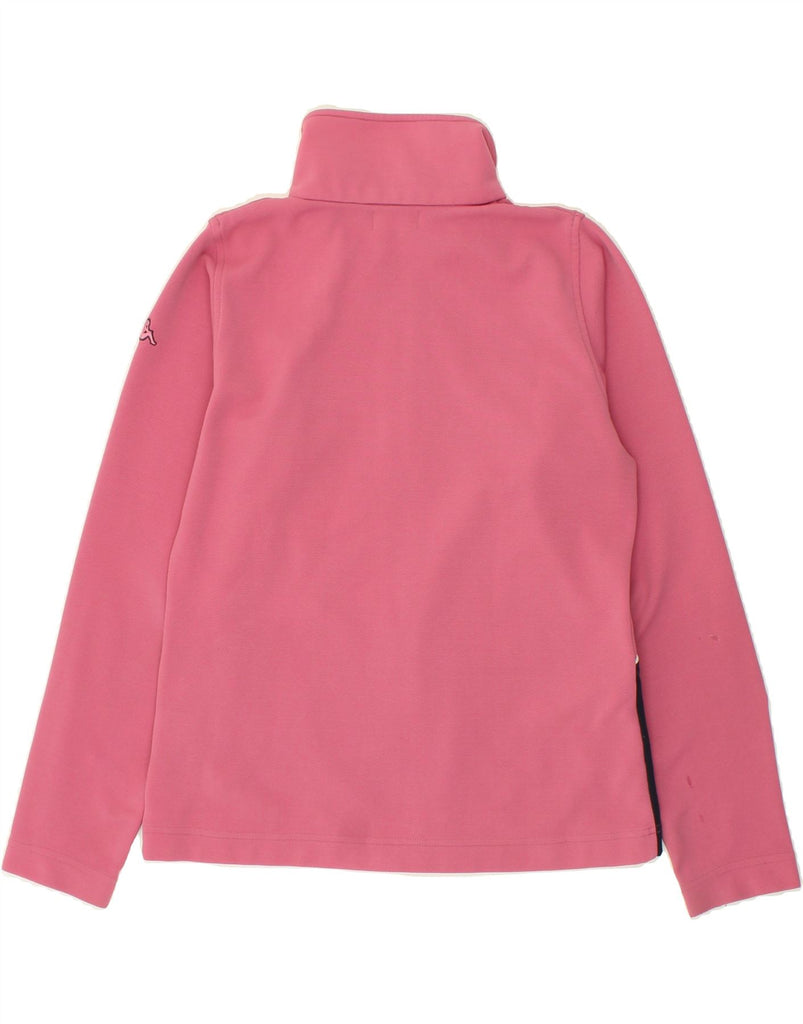 KAPPA Womens Graphic Tracksuit Top Jacket UK 10 Small Pink Colourblock | Vintage Kappa | Thrift | Second-Hand Kappa | Used Clothing | Messina Hembry 