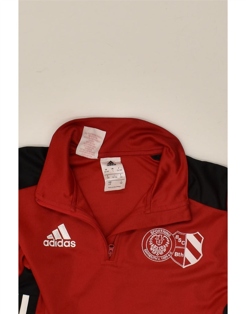 ADIDAS Boys Sportring Bayreuth Pullover Tracksuit Top 13-14 Years Red | Vintage Adidas | Thrift | Second-Hand Adidas | Used Clothing | Messina Hembry 