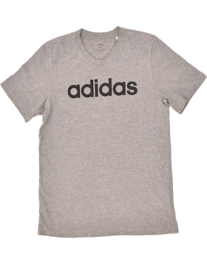 ADIDAS Mens Graphic T-Shirt Top Medium Grey Cotton | Vintage Adidas | Thrift | Second-Hand Adidas | Used Clothing | Messina Hembry 