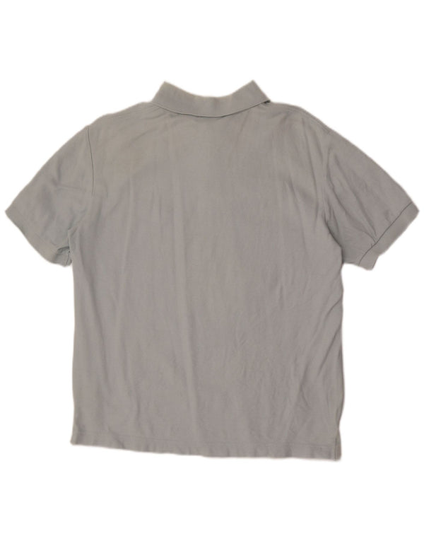 Fila Mens Polo Shirt Large Grey Cotton