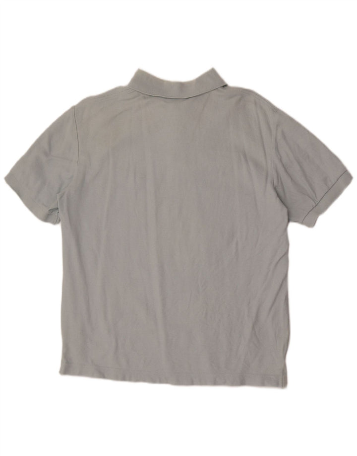 Fila Mens Polo Shirt Large Grey Cotton
