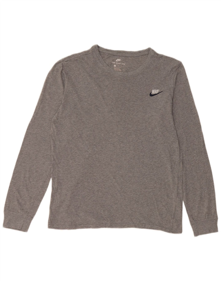 Nike Mens Athletic Cut Top Long Sleeve Medium Grey Cotton
